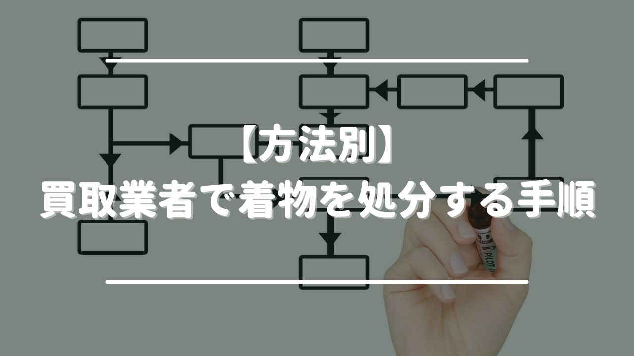 【方法別】買取業者で着物を処分する手順