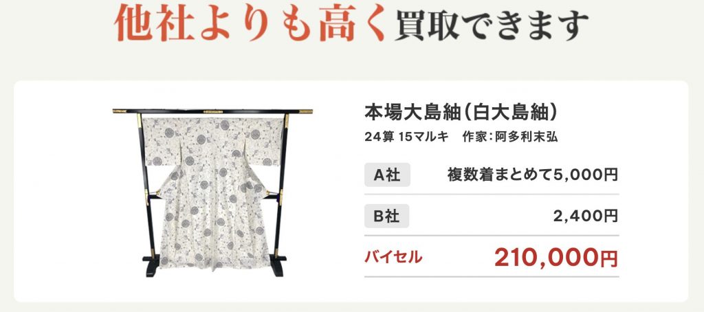 バイセル買取実績